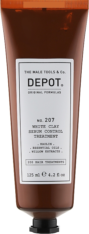 Weiße Haarerde zur Talgkontrolle - Depot 207 White Clay Sebum Control Treatment — Bild N1