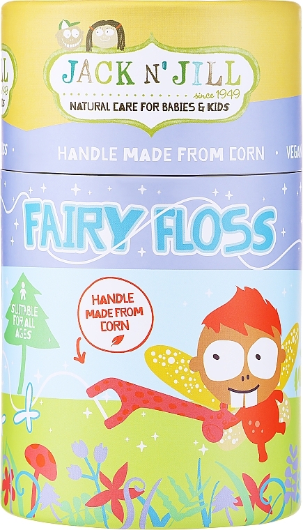 Kinderzahnseide Erdbeere - Jack N' Jill Kids Fairy Floss Strawbery Flavour — Bild N1