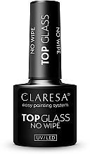 Universeller transparenter Nagelüberlack - Claresa Top Glass No Wipe — Bild N1