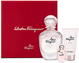 Düfte, Parfümerie und Kosmetik Salvatore Ferragamo Amo - Duftset (Eau de Parfum 100ml + Eau de Parfum 5ml + Körperlotion 50ml) 