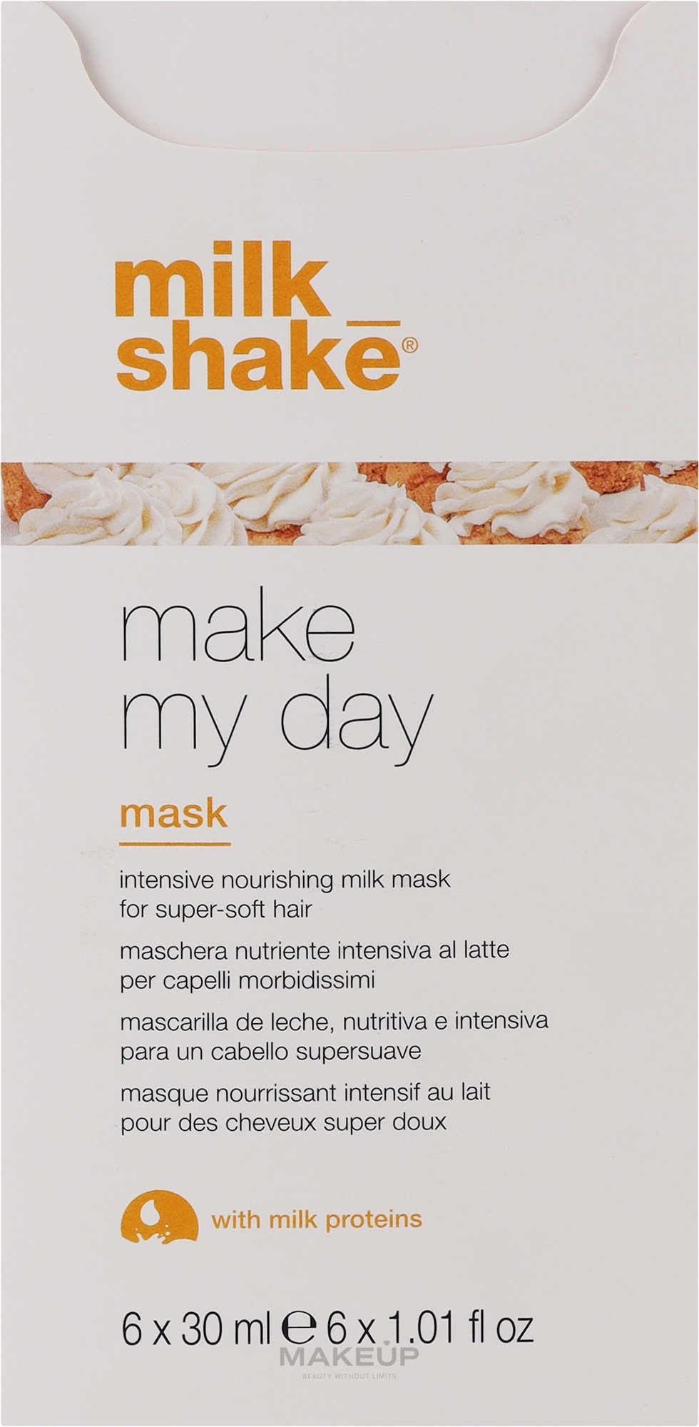 Intensive nährende Haarmaske - Milk_Shake Make My Day Mask — Bild 6 x 30 ml