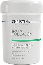 Feuchtigkeitscreme mit Enzymen, Kollagen und Elastin für fettige und Mischhaut - Christina Elastin Collagen With Vitamins A, E & HA Moisture Cream — Bild N2
