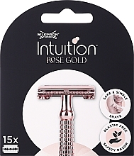 Düfte, Parfümerie und Kosmetik Rasierklingen 15 St. - Wilkinson Sword Intuition Rose Gold