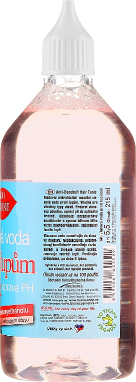 Regenerierendes Haarwasser für schuppige Kopfhaut - Bione Cosmetics Anti-dandruff Hair Water — Bild N2