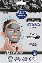 Düfte, Parfümerie und Kosmetik Hydrogel-Gesichtsmaske mit Holzkohle - Acty Mask Hydrogel Detox Black Mask