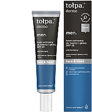 Pflegende Gesichts- und Kopfschutzcreme für Männer mit Hanföl SPF 25 - Tolpa Dermo Men Face & Head Protective Cream SPF25 — Bild N1