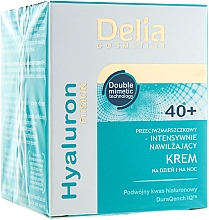 Intensiv feuchtigkeitsspendende Anti-Falten Gesichtscreme mit Hyaluronsäure 40+ - Delia Hyaluron Fusion Anti-Wrinkle-Intensive Moisturising Day and Night Cream 40+ — Bild N1