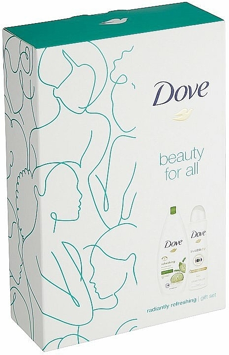Körperpflegeset - Dove Radiantly Refreshing Gift Set (Deospray Antitranspirant 150ml + Duschgel 250ml) — Bild N4
