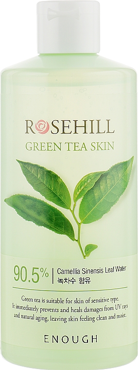 Beruhigendes Gesichtswasser mit grünem Tee - Enough Rosehill Green Tea Skin 90% — Bild N1