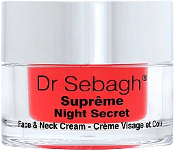 Düfte, Parfümerie und Kosmetik Regenerierende Nachtcreme - Dr Sebagh Supreme Night Secret Face & Neck Cream