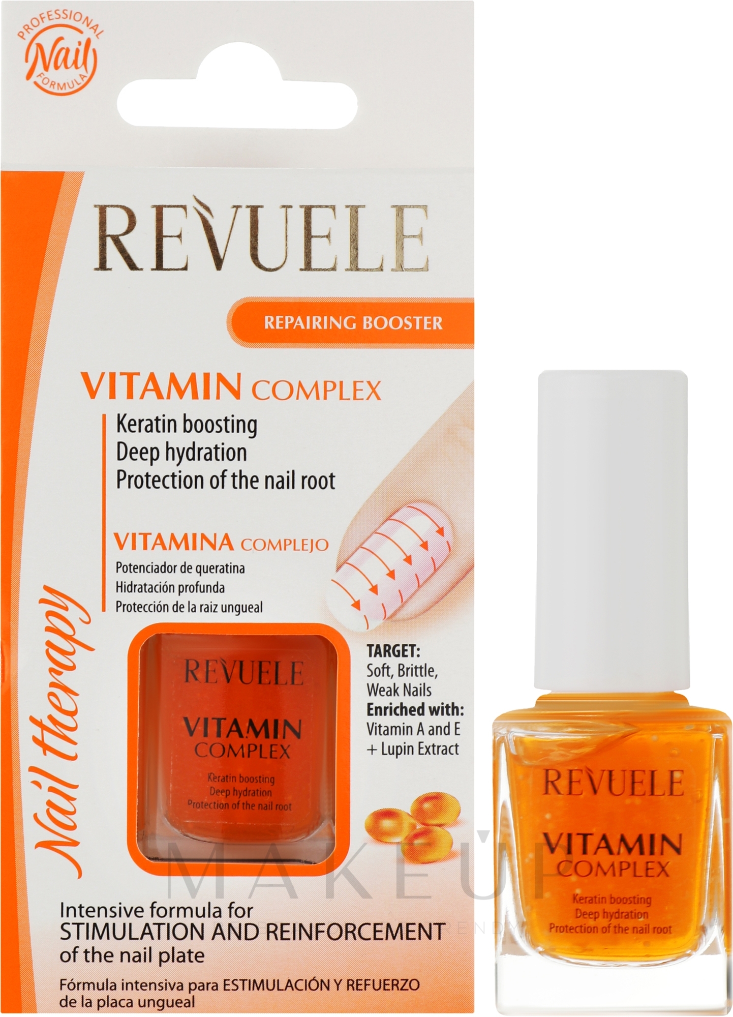 Intnsive Nagelbehandlung mit Vitamin A und E - Revuele Nail Therapy Vitamin Complex — Bild 10 ml