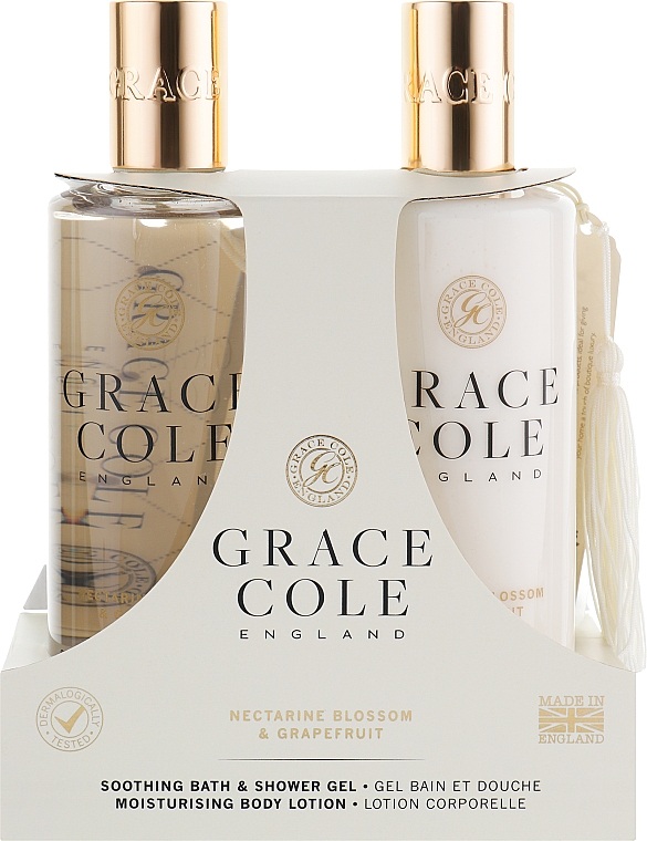 Set - Grace Cole Nectarine Blossom & Grapefruit (sh/gel/300ml + b/lot/300ml) — Bild N1