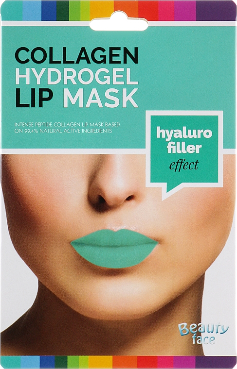 Hydrogel-Lippenmaske mit Kollagen - Beauty Face Collagen Hydrogel Lip Mask Hyaluro Filler — Bild N1