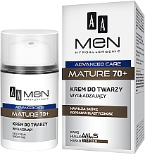 Düfte, Parfümerie und Kosmetik Glättende Gesichtscreme für Männer 70+ - AA Men Care Mature 70+ Face Cream