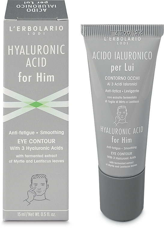 Hyaluronsäure für die Augenkontur - L'Erbolario Eye Contour Hyaluronic Acid for Him — Bild N1