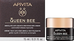 Anti-Aging Augenkonturcreme mit griechischem Gelée Royale in Liposomen - Apivita Queen Bee Holistic Age Defence Eye Cream — Bild N2