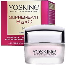 Revitalisierende Anti-Falten Nachtcreme 60+ - Yoskine Supreme-Vit B12 & C Anti-Aging Vitamin Filler Cream — Bild N1