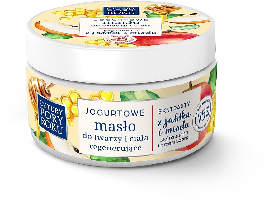 Joghurtöl für Gesicht und Körper mit Apfel und Honig - Cztery Pory Roku — Bild N1