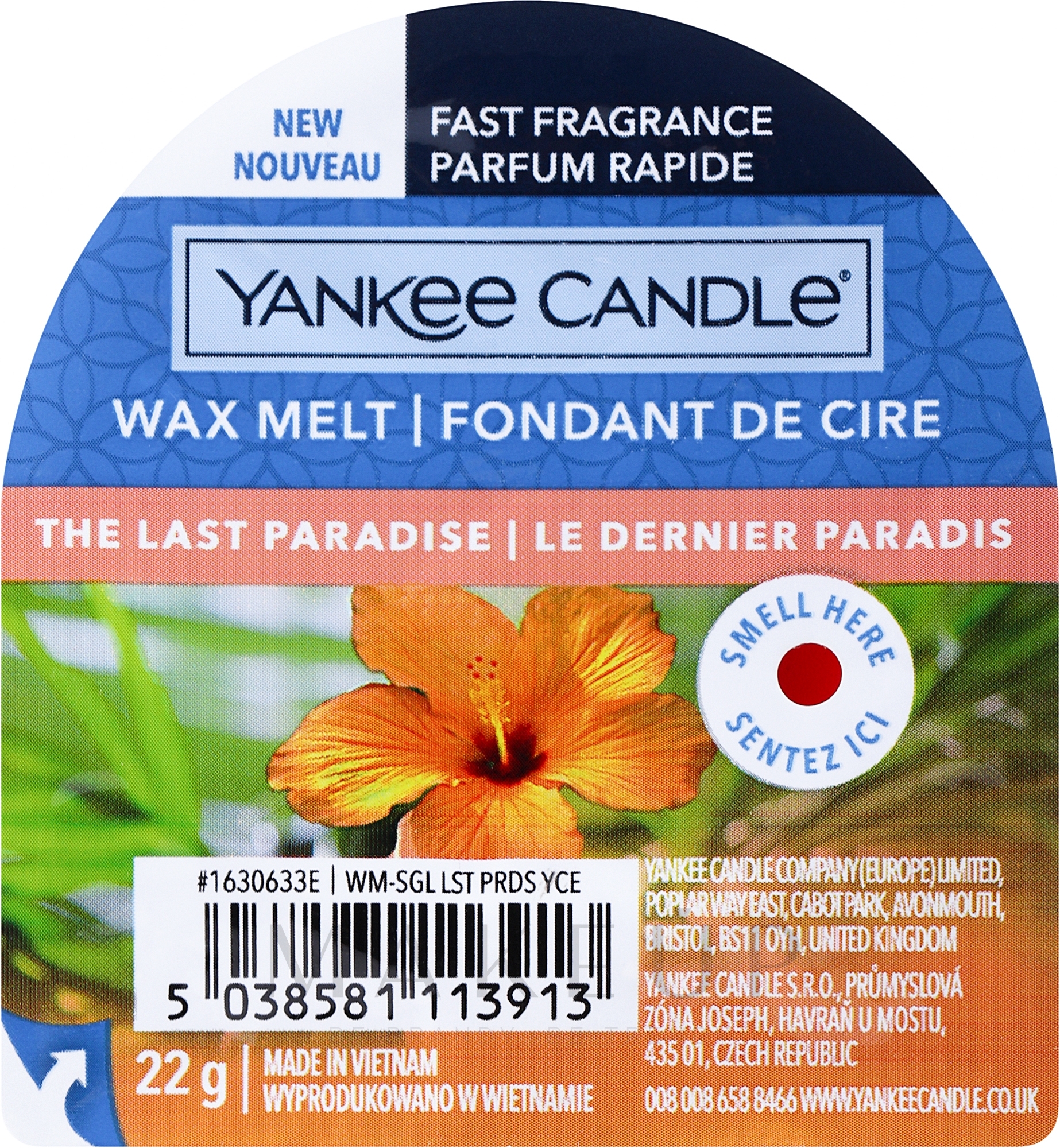 Duftwachs The Last Paradise - Yankee Candle Wax Melt The Last Paradise — Bild 22 g