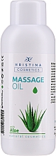 Regenerierendes und feuchtigkeitsspendendes Massageöl für den Körper mit Aloe Vera-Extrakt - Hristina Cosmetics Aloe Vera Massage Oil — Bild N1