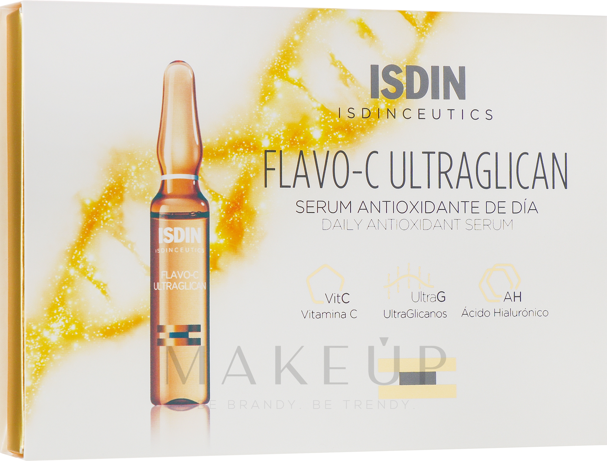 Antioxidatives Tagesserum in Ampullen - Isdin Isdinceutics Flavo- C Ultraglican Serum Antioxidante De Dia — Bild 10 x 2 ml