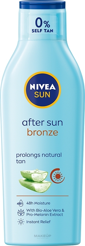 After Sun Lotion mit Aloe Vera und Pro-Melanin-Extrakt - Nivea Sun After Sun Bronze Bio Aloe Vera&Pro-Melanin Extract — Bild 200 ml