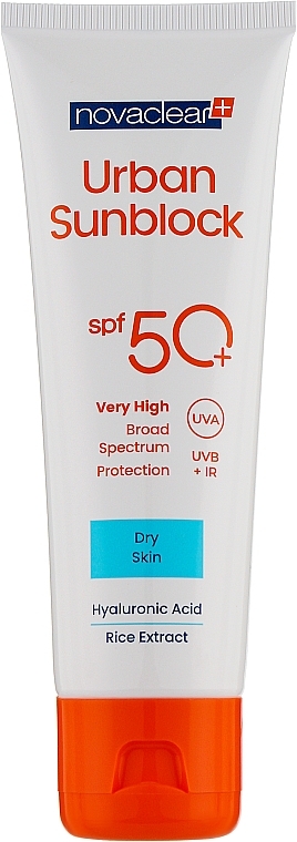 Sonnenschutz-Gesichtscreme für trockene Haut SPF 50+ - Novaclear Urban Sunblock Protective Cream SPF 50+