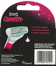 Ersatzklingenset 3+1 St. - Wilkinson Sword Quattro for Women Sensitive — Bild N2