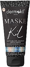 Düfte, Parfümerie und Kosmetik Peel-Off-Maske für das Gesicht - Dermokil Peel Off Caviar Black Clay Mask (tube)