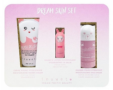 Set - Inuwet Dream Skin Set (Lippenbalsam/3,5 g+Handcreme/60 ml+Gesichtsmaske/30 ml) — Bild N1