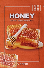 Düfte, Parfümerie und Kosmetik Tuchmaske für das Gesicht mit Honigextrakt - The Saem Natural Honey Mask Sheet