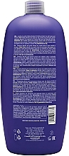 Shampoo mit Anti-Gelbstich-Effekt für natürliches und gebleichtes blondes und graues Haar - AlfaParf Milano Semi Di Lino Blonde Intense Anti-Yellow Low Shampoo — Bild N2