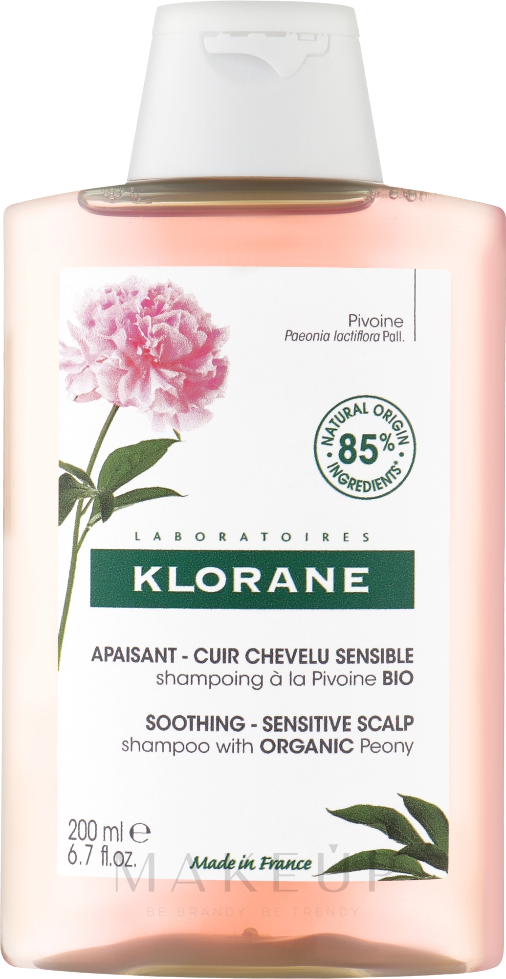 Beruhigendes Shampoo mit Pfingstrosenextrakt - Klorane Soothing Shampoo with Peony Extract — Foto 200 ml
