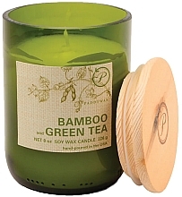 Duftkerze Bambus und grüner Tee - Paddywax Eco Green Recycled Glass Candle Bamboo + Green Tea — Bild N1