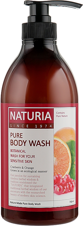 Duschgel mit Preiselbeere und Orange - Naturia Pure Body Wash Cranberry & Orange — Bild N3