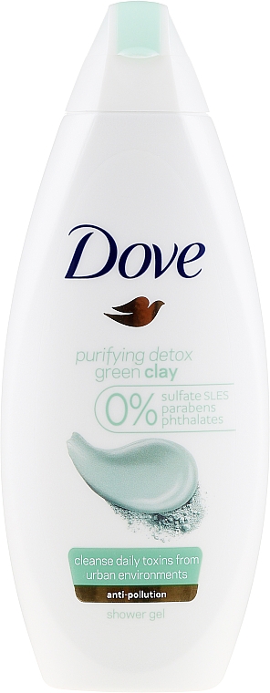 Duschgel mit grüner Tonerde - Dove Purifying Detox Green Clay Shower Gel — Bild N1