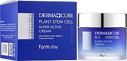 Anti-Falten Gesichtscreme mit Stammzellen - FarmStay Derma Cube Plant Stem Cell Super Active Cream — Bild N2