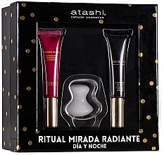 Düfte, Parfümerie und Kosmetik Set - Atashi Anti-aging Eye Set (eye/cr/15ml + eye/cr/15ml + massager)