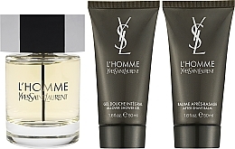 Düfte, Parfümerie und Kosmetik Yves Saint Laurent L'Homme - Duftset (Eau de Toilette 100ml + After Shave Balsam 50ml + Duschgel 50ml)
