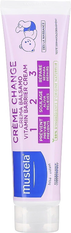 Wundschutzcreme 1-2-3 für Babys - Mustela Bebe 1 2 3 Vitamin Barrier Cream — Bild N5