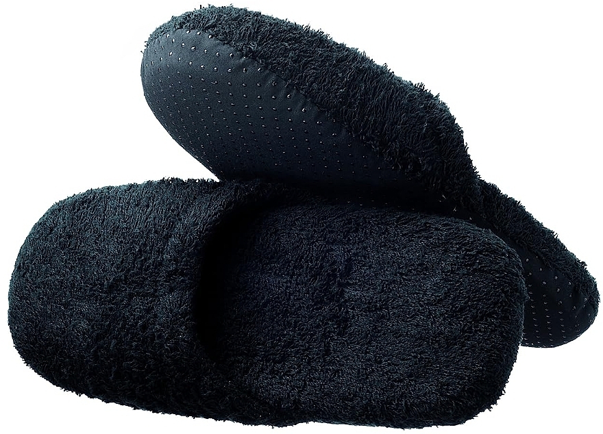 Hausschuhe für Herren schwarz - Hydrea London Luxury Cotton Slippers — Bild N2