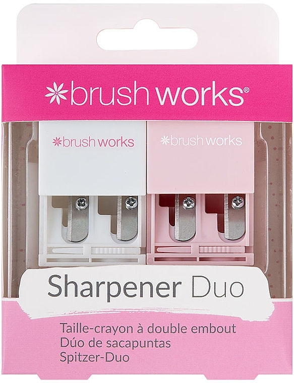 Spitzerset weiß und rosa - Brushworks Cosmetic Pencil Sharpener Duo  — Bild N1