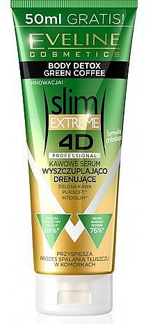 Detox-Körperserum mit grünem Kaffee - Eveline Cosmetics Slim Extreme 4D Body Serum