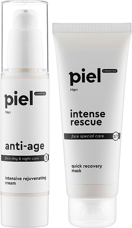 Set Intensiver Pflegekomplex für Männerhaut - Piel Cosmetics Men (mask/75ml + cr/50ml) — Bild N1