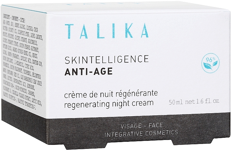 Regenerierende Anti-Aging Nachtcreme für das Gesicht mit Vitamin B3 und Peptiden - Talika Skintelligence Anti-Age Regenerating Night Cream — Bild N3