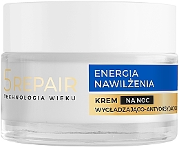 Glättende und antioxidative Nachtcreme 30+ - AA Age Technology 5 Repair Moisturizing And Energizing Night Cream — Bild N2