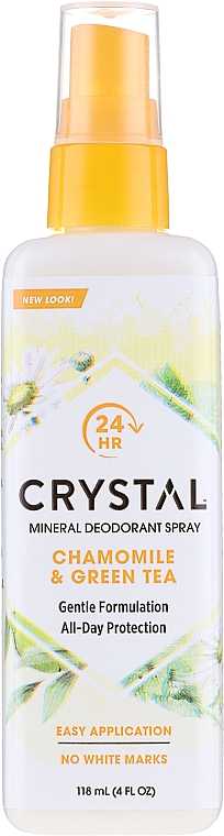 Körperspray-Deodorant mit Kamillen- und Grünteeduft - Crystal Essence Deodorant Spray — Bild N1