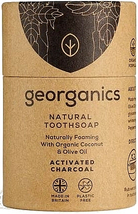 Zahnseife mit Aktivkohle - Georganics Tooth Soap Stick Activated Charcoal — Bild N1