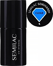 UV Aufbaugel - Semilac UV Hybrid Hard Clear — Bild N2