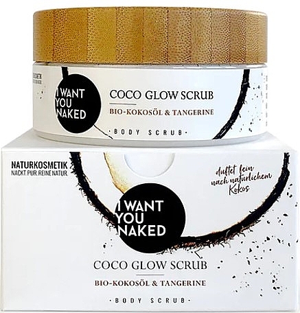 Körperpeeling mit Bio-Kokosöl und Mandarine - I Want You Naked Coco Glow Scrub — Bild N1